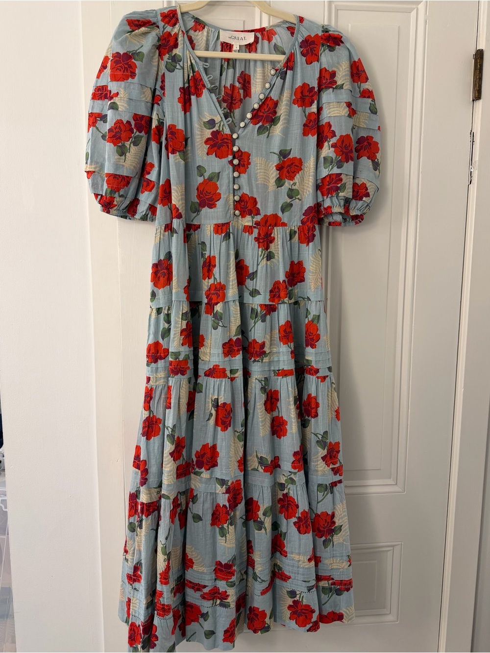 The GREAT. Ravine Dress in Western Rose